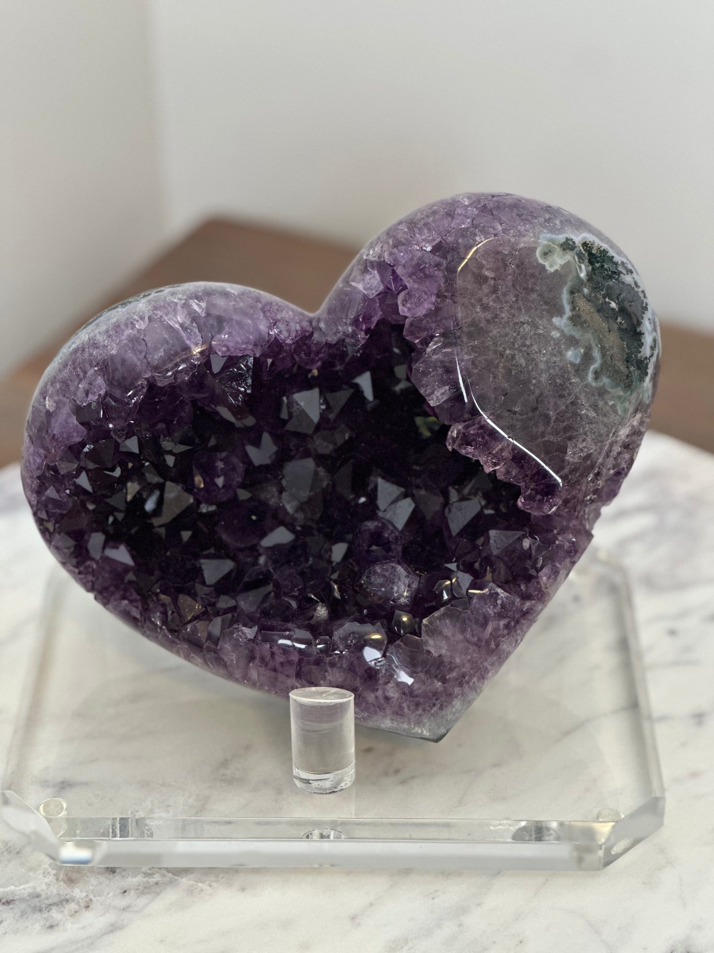 Large Uruguayan Amethyst Heart