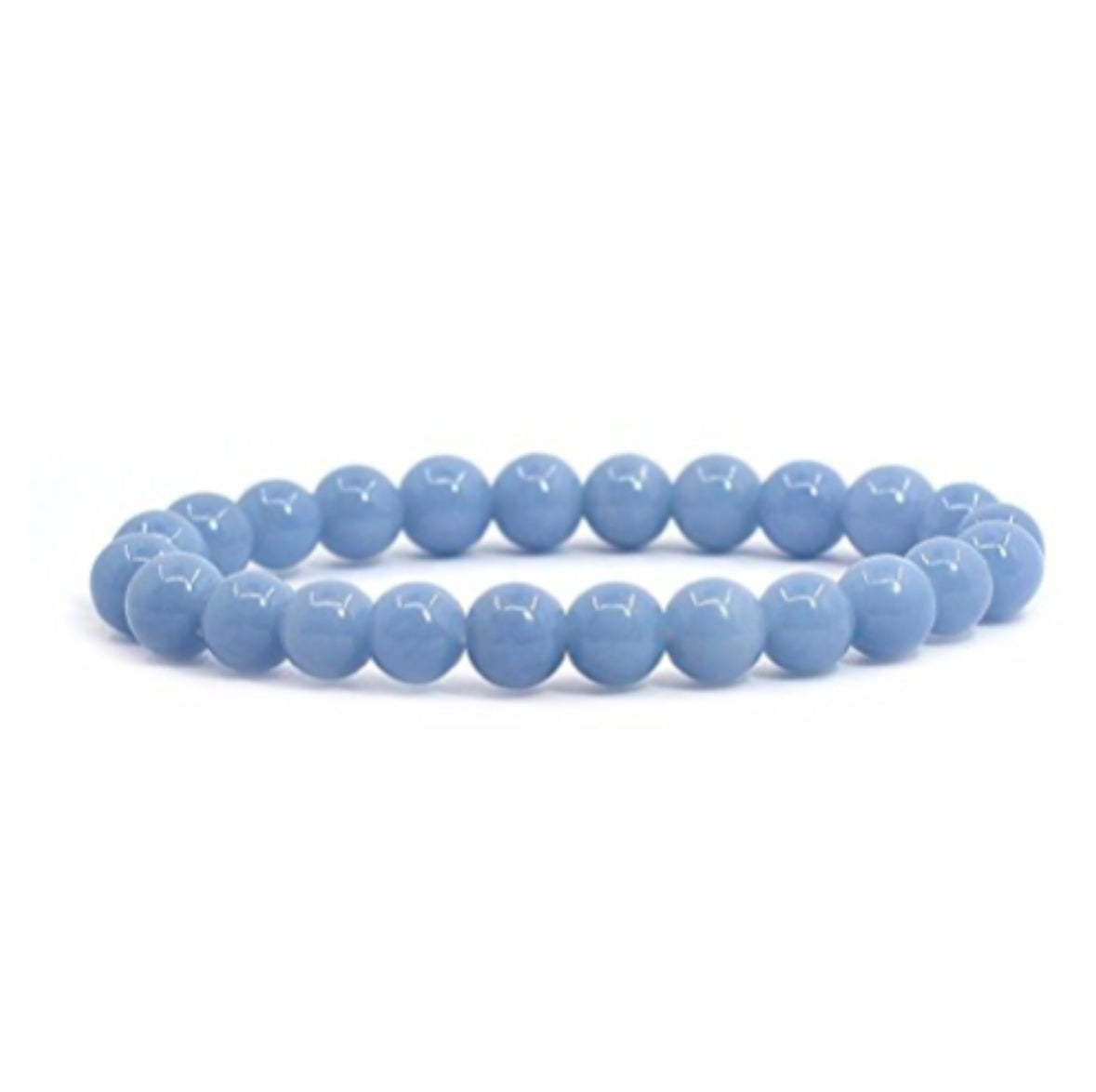 Angelite Beaded Bracelet (8mm)