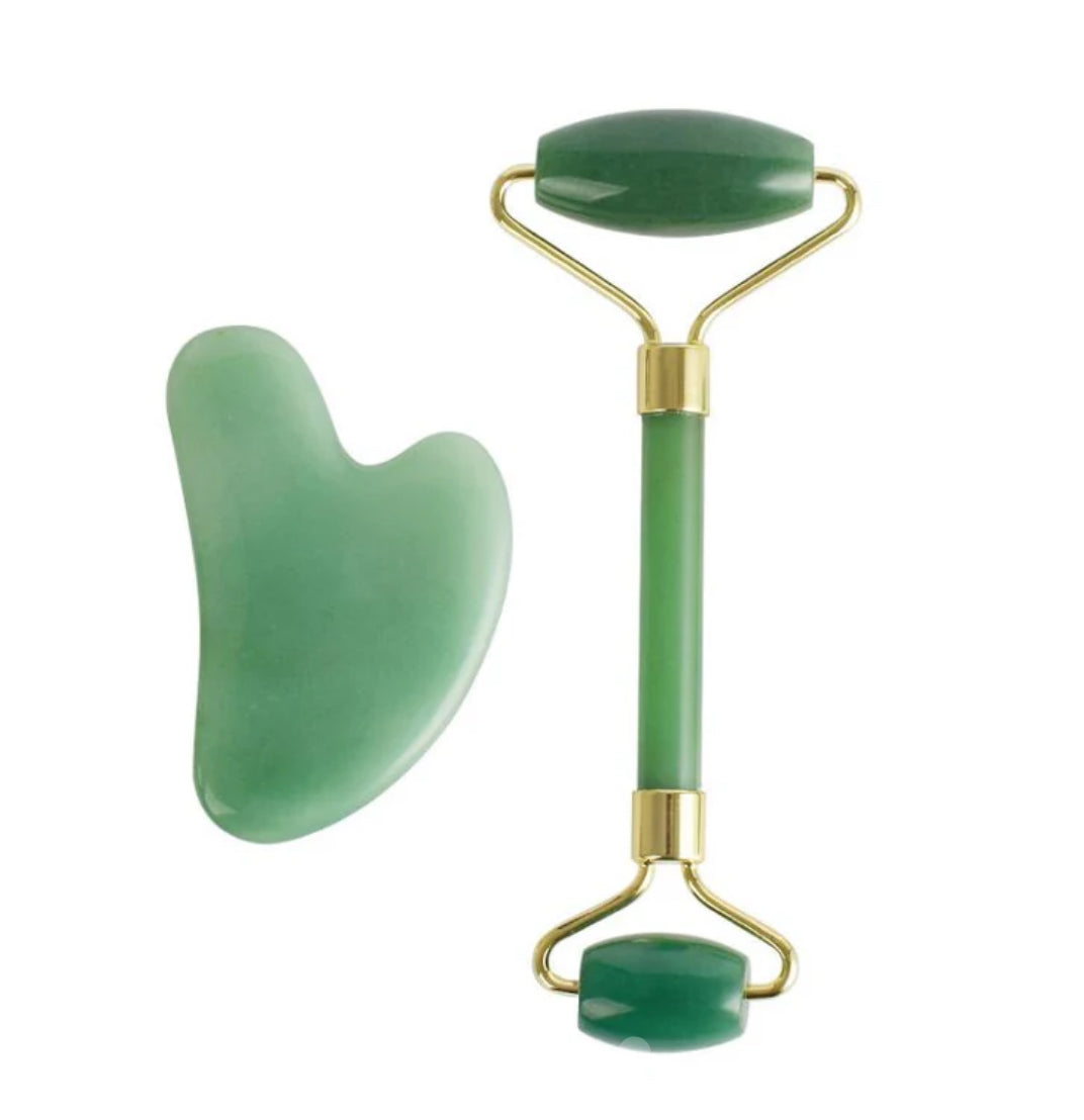 Green Aventurine Gua Sha Set