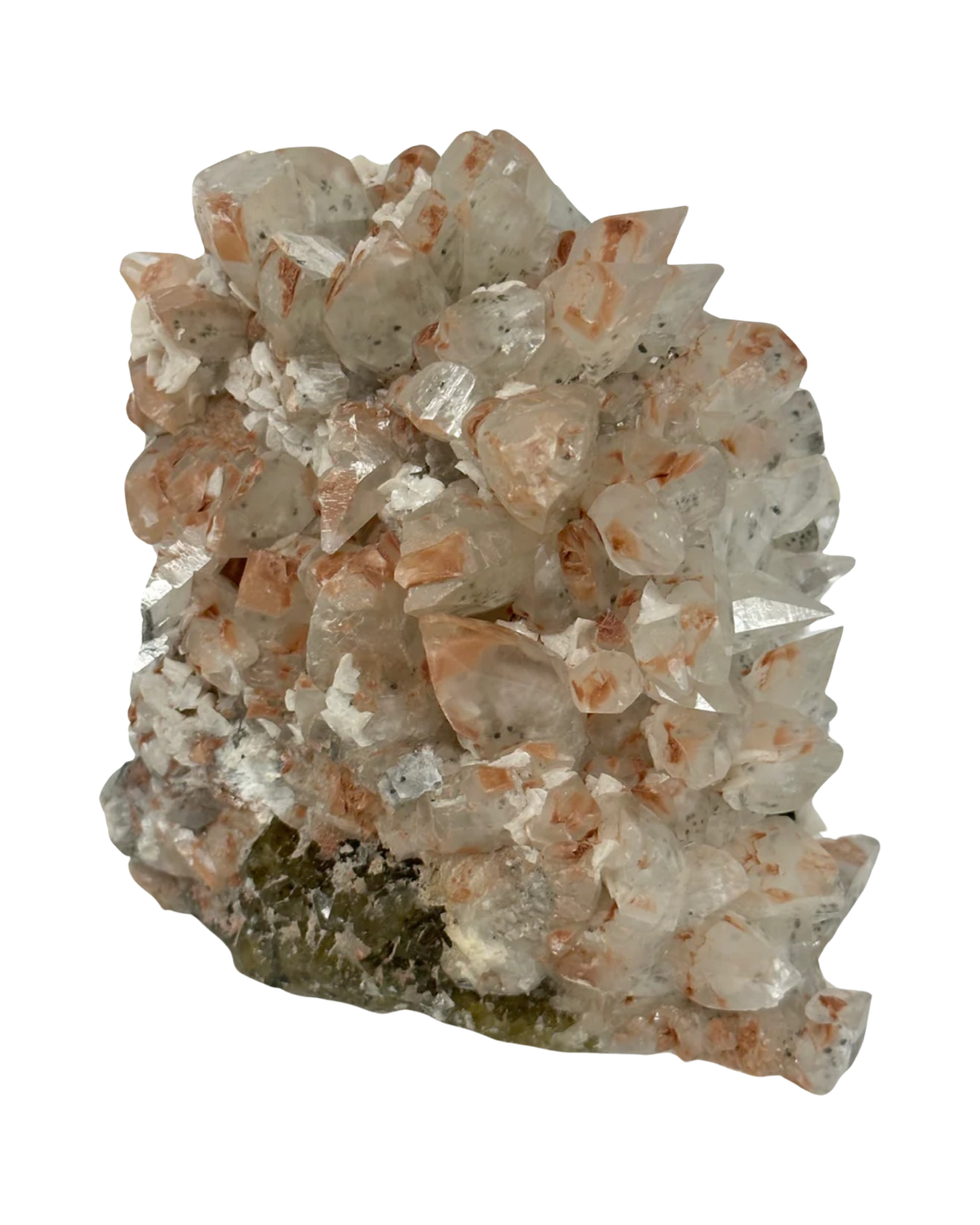 Cluster of Calcite, Dolomite, and Fluorite