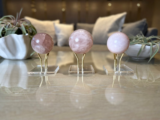 Rose Quartz Spheres