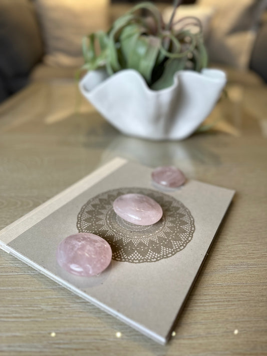 Rose Quartz Palm Stones