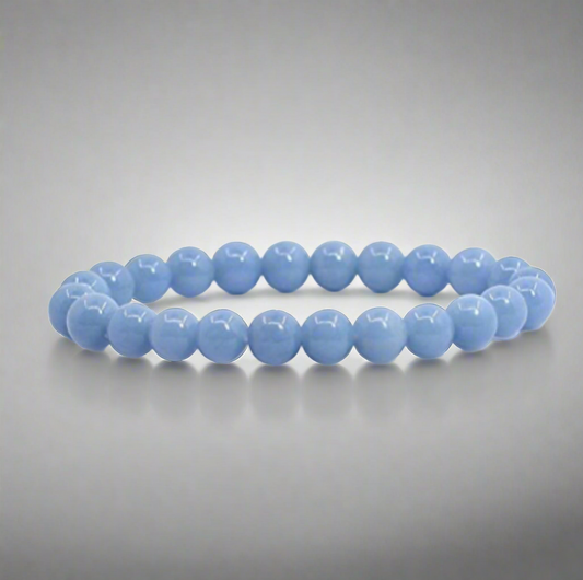 Angelite Beaded Bracelet (8mm)