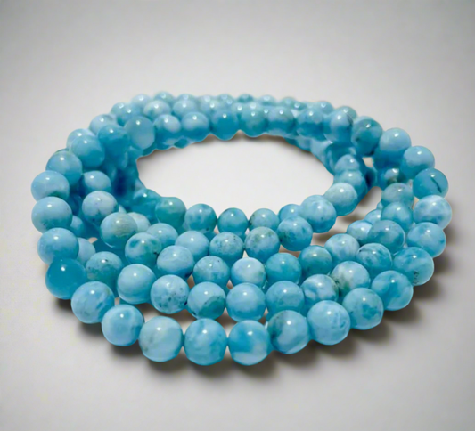 Larimar Beaded Bracelet (6mm)