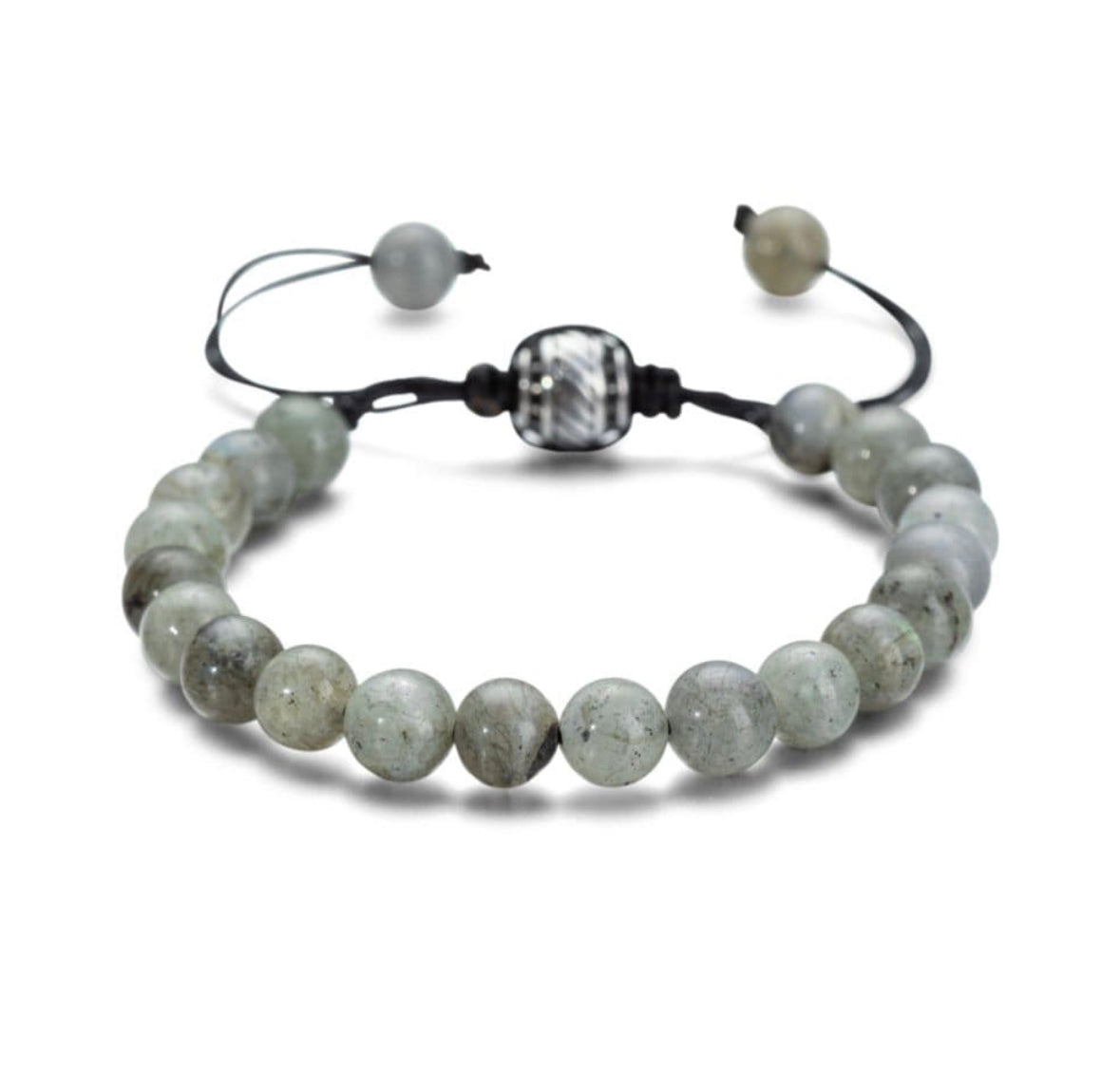 Tremolite Beaded Adjustable Bracelet