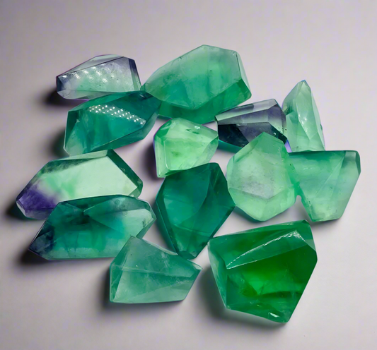 Clear Green Fluorite Freeform