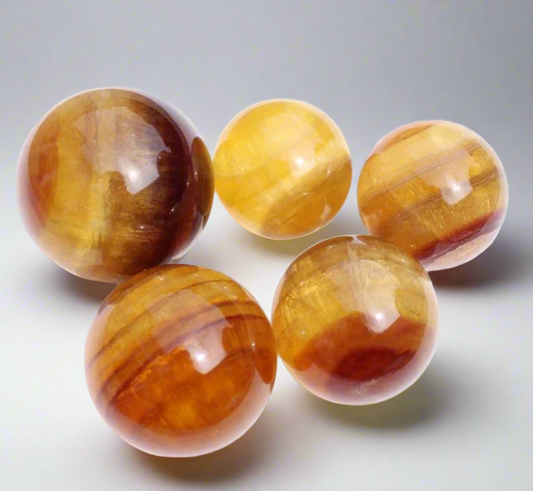 Yellow Fluorite Sphere