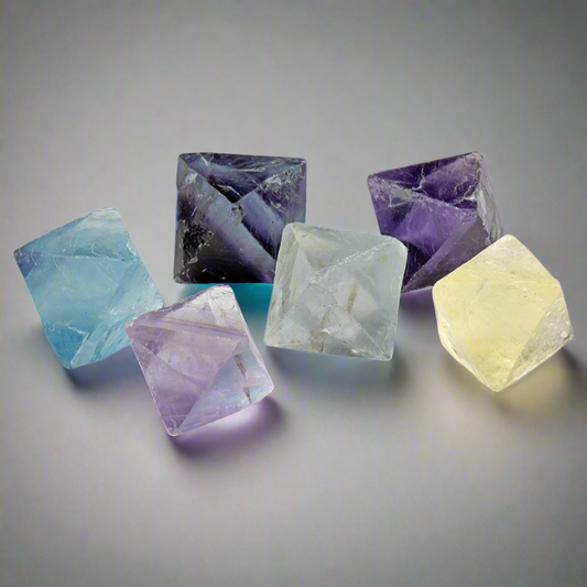 Fluorite Octahedrons