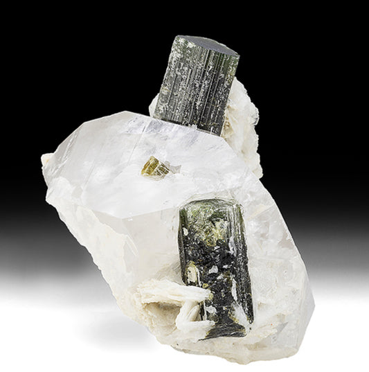 Elbaite with Quartz, Stak Nala, Skardu, Baltistan, Gilgit-Baltistan, Pakistan