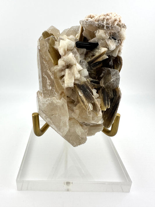 Elestial Citrine Cluster on Stand